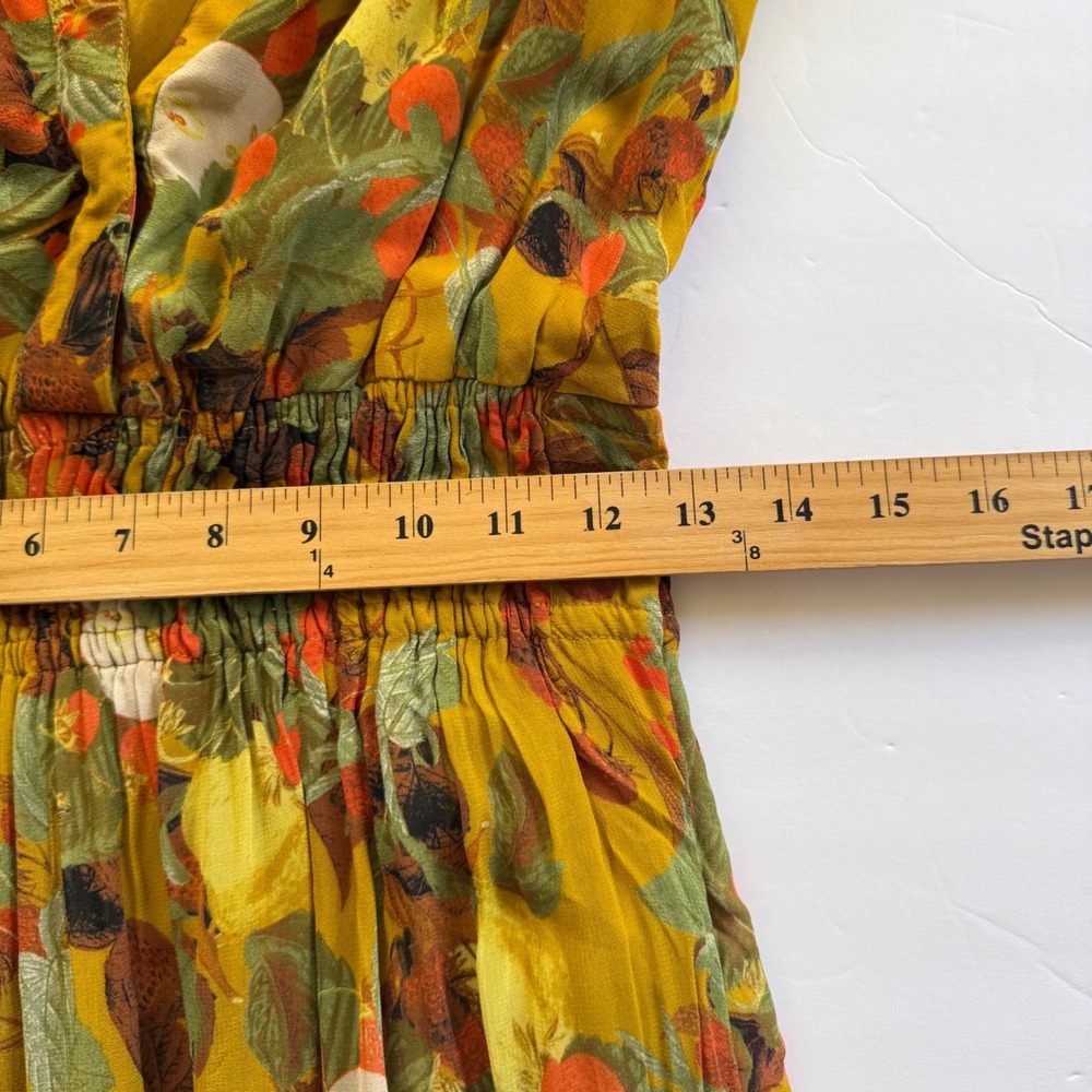 Anthropologie Womens Somerset Botanical Fruit Print Tiered Maxi Dress Size XS - Picture 9 of 11